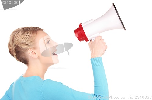 Image of woman with megaphone