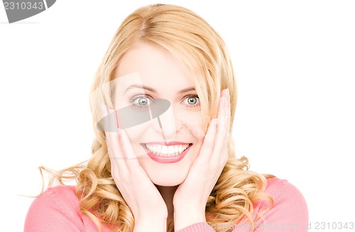 Image of surprised woman face