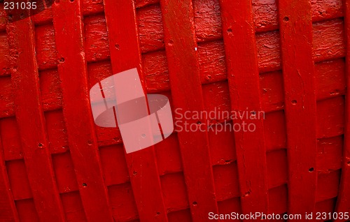 Image of Red woodwork