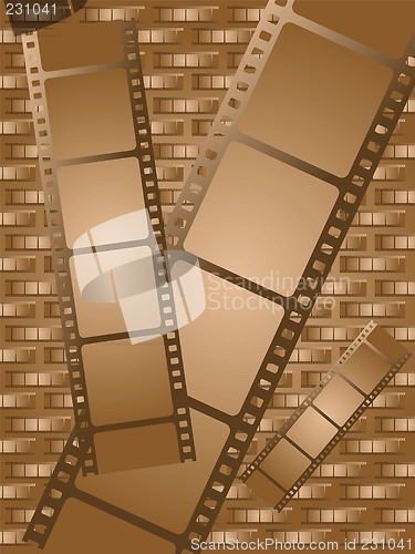 Image of old brown film
