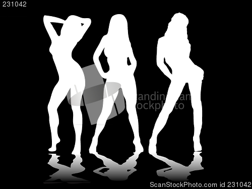 Image of sexy three black