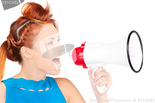 Image of woman with megaphone