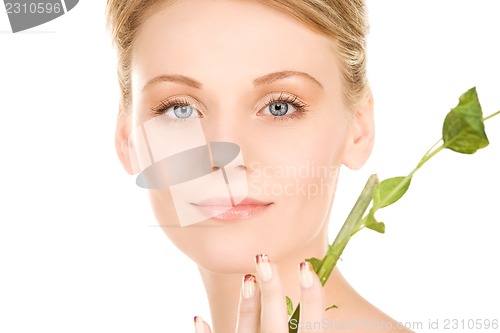 Image of woman with sprout