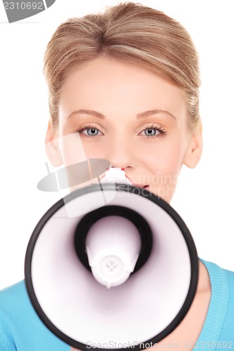 Image of woman with megaphone