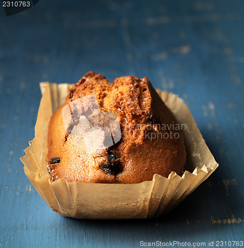 Image of freshly baked sweet bread with dried fruits