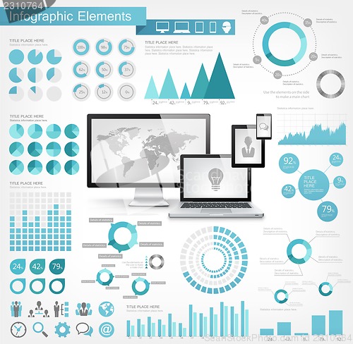 Image of IT Industry Infographic Elements