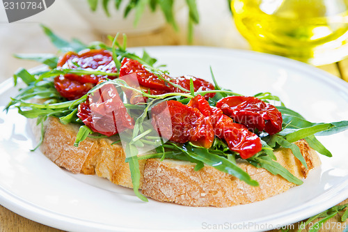 Image of Sun dried Tomato with Rocket sandwich