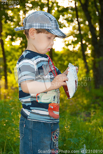 Image of the boy is disappointed