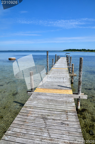 Image of Wooden bath pier