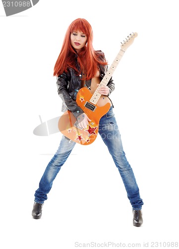 Image of guitar babe