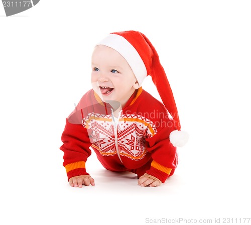 Image of santa helper baby