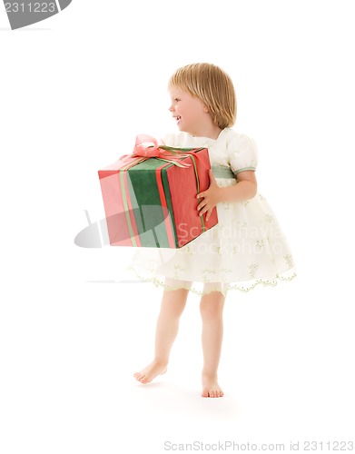 Image of girl with gift box
