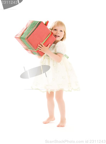 Image of girl with gift box