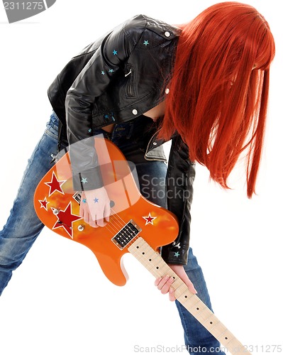 Image of guitar babe