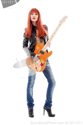 Image of guitar babe