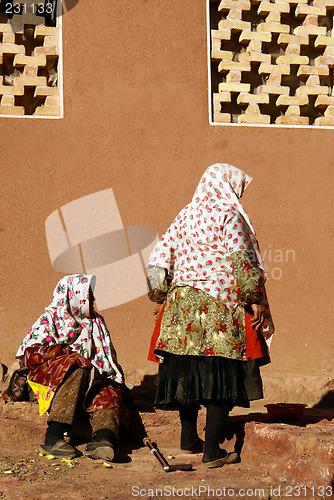 Image of Two old women on the street