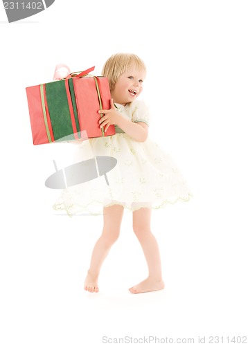 Image of girl with gift box