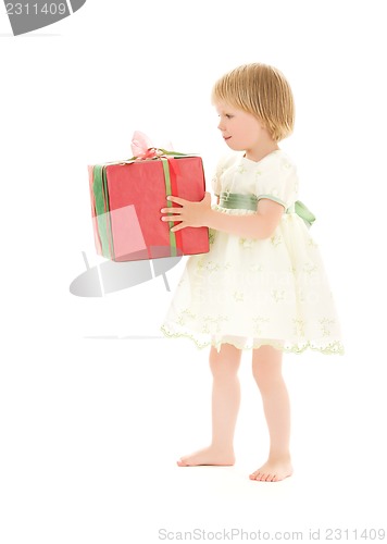 Image of girl with gift box