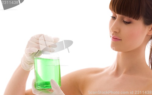 Image of green liquid