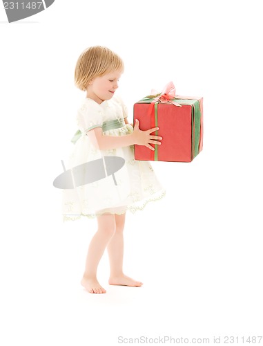 Image of girl with gift box