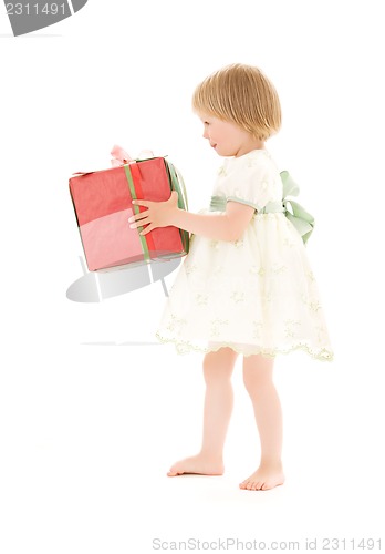 Image of girl with gift box