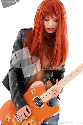 Image of guitar babe