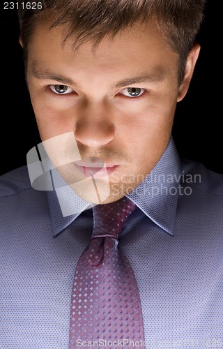 Image of dark businessman portrait