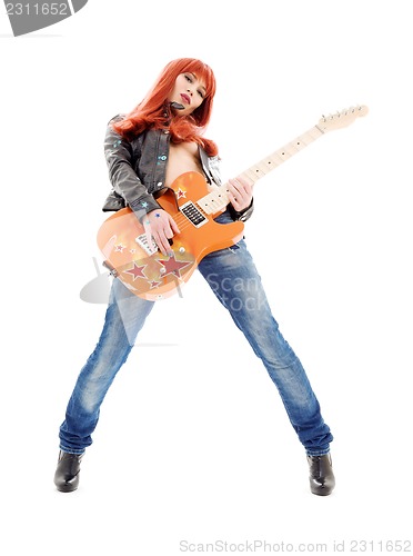 Image of guitar babe