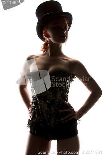 Image of woman in corset