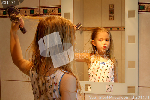 Image of In front of the mirror
