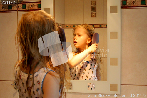 Image of In front of the mirror