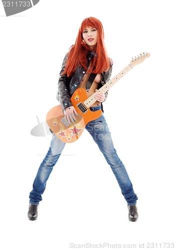 Image of guitar babe