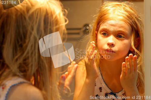 Image of In front of the mirror