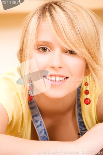 Image of happy teenage girl