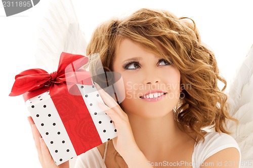 Image of angel with gift