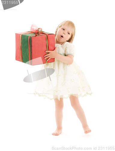 Image of girl with gift box