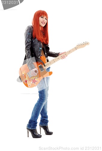 Image of guitar babe