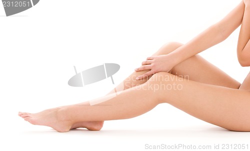 Image of healthy beautiful woman legs
