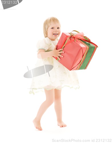 Image of girl with gift box