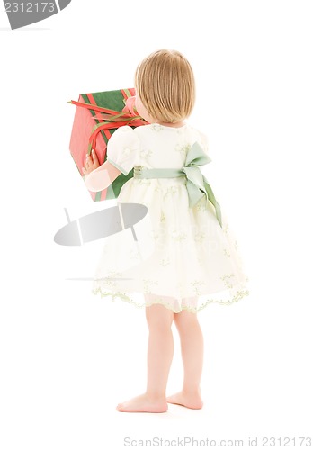 Image of girl with gift box