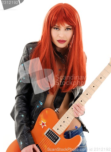 Image of guitar babe