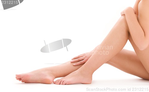 Image of healthy beautiful woman legs