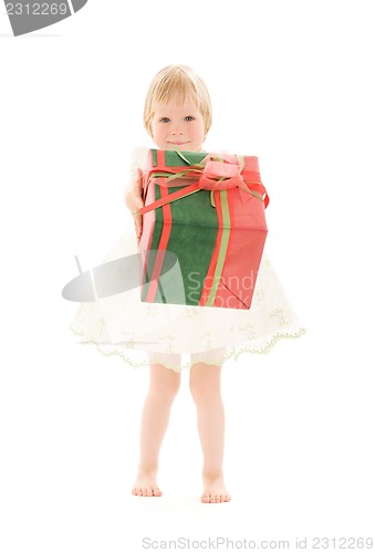Image of girl with gift box