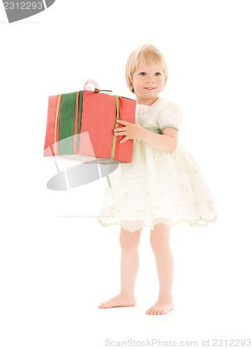 Image of girl with gift box