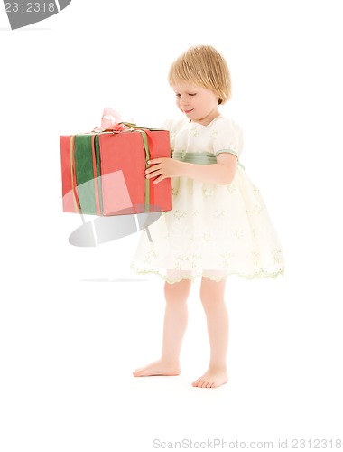 Image of girl with gift box