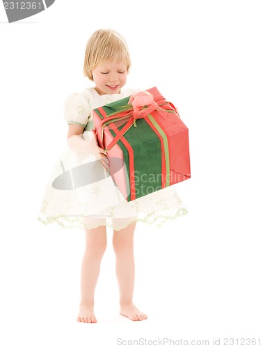 Image of girl with gift box
