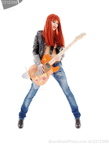 Image of guitar babe