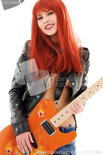 Image of guitar babe