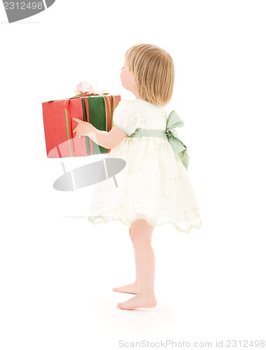 Image of girl with gift box