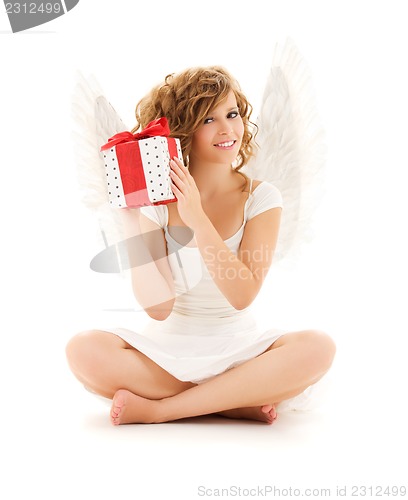 Image of angel with gift